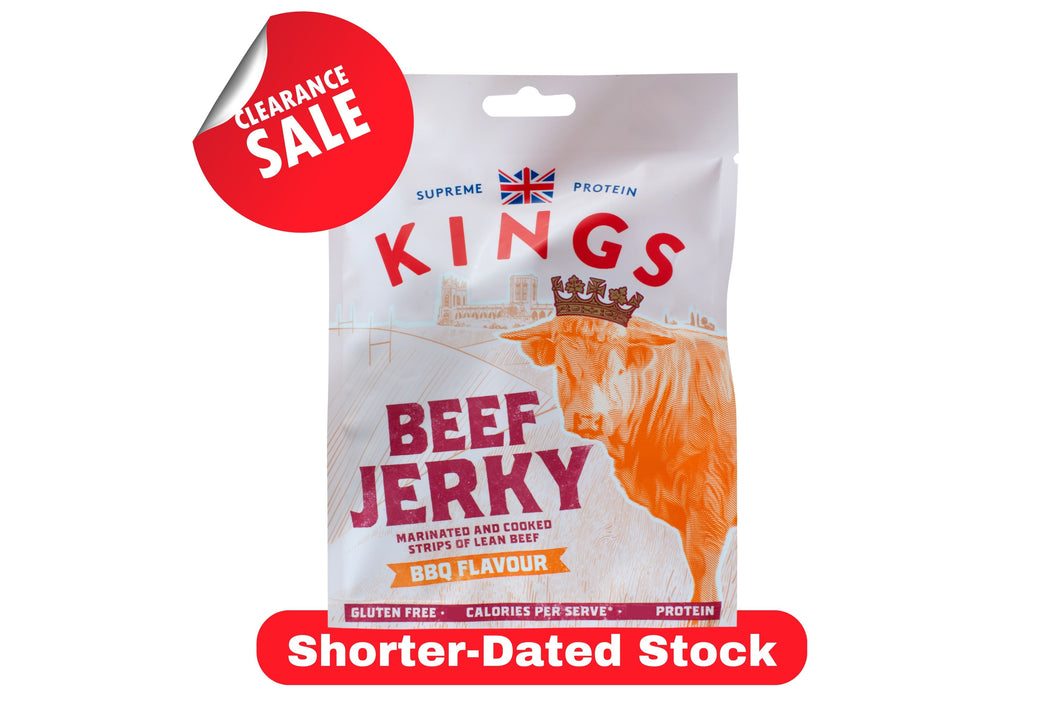 Kings BBQ Flavour Beef Jerky - Short Dated